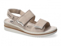 chaussure mobils velcro darcie taupe clair